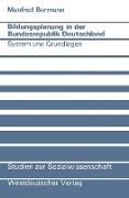 Bildungsplanung in der Bundesrepublik Deutschland