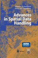 Advances in Spatial Data Handling