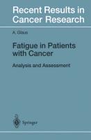 Fatigue in Patients with Cancer