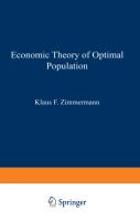 Economic Theory of Optimal Population