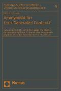 Anonymität für User-Generated Content?