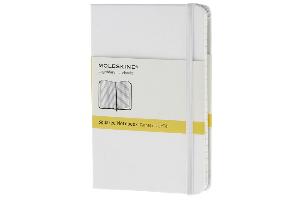 Moleskine White Pocket Square Notebook Hard