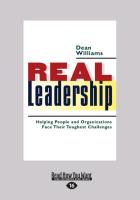 Real Leadership: Helping People and Organizations Face Their Toughest Challenges (Large Print 16pt)