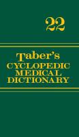 Taber'S Cyclopedic Dictionary 22e Deluxe Version