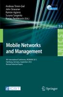 Mobile Networks and Management