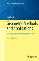 Geometric Methods and Applications