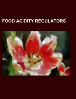 Food acidity regulators