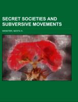 Secret Societies And Subversive Movements