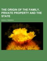 The Origin of the Family, Private Property and the State
