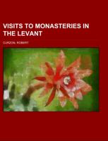 Visits To Monasteries in the Levant