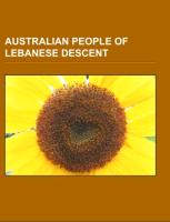 Australian people of Lebanese descent