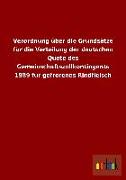 Verordnung über die Grundsätze für die Verteilung der deutschen Quote des Gemeinschaftszollkontingents 1989 für gefrorenes Rindfleisch