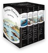 Jules Verne, Romane (20.000 Meilen unter den Meeren - In 80 Tagen um die Welt - Reise zum Mittelpunkt der Erde - Von der Erde zum Mond) (4 Bände im Schuber)