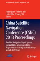 China Satellite Navigation Conference (CSNC) 2013 Proceedings