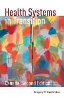 Health Systems in Transition: Canada, Second Edition