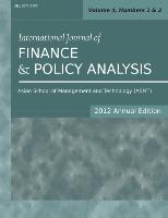 International Journal of Finance and Policy Analysis (2012 Annual Edition)