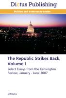 The Republic Strikes Back, Volume I