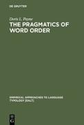 The Pragmatics of Word Order