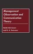 Management Observation and Communication Theory