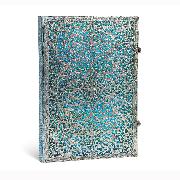 Hardcover Notizbücher Silberfiligran-Kollektion Maya Blau Grande Unliniert