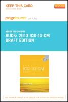 2013 ICD-10-CM Draft Edition - Pageburst E-Book on Kno (Retail Access Card)