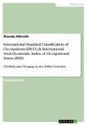 International Standard Classification of Occupations (ISCO) & International Socio-Economic Index of Occupational Status (ISEI)