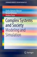 Complex Systems and Society