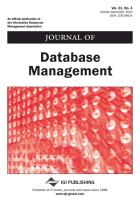 Journal of Database Management (Vol. 21, No. 4)