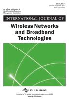 International Journal of Wireless Networks and Broadband Technologies, Vol 1 ISS 4