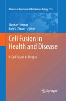 Cell Fusion in Health and Disease