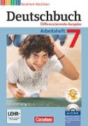 Deutschbuch, Sprach- und Lesebuch, Differenzierende Ausgabe Nordrhein-Westfalen 2011, 7. Schuljahr, Arbeitsheft mit Lösungen und Übungs-CD-ROM