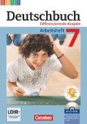 Deutschbuch, Sprach- und Lesebuch, Differenzierende Ausgabe 2011, 7. Schuljahr, Arbeitsheft mit Lösungen und Übungs-CD-ROM