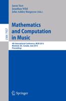 Mathematics and Computation in Music