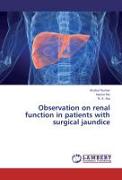 Observation on renal function in patients with surgical jaundice