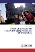 Effect Of Institutional Factors On Competitiveness Of Universities