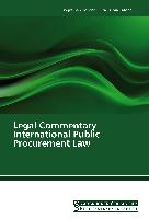 Legal Commentary International Public Procurement Law