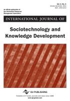 International Journal of Sociotechnology and Knowledge Development