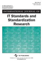 International Journal of It Standards and Standardization Research (Vol. 9, No. 2)