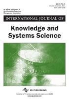 International Journal of Knowledge and Systems Science (Vol. 2, No. 4)