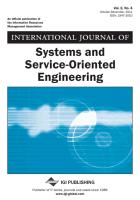 International Journal of Systems and Service-Oriented Engineering (Vol. 2, No. 4)