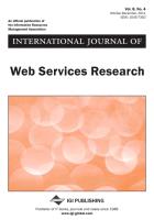 International Journal of Web Services Research (Vol. 8, No. 4)