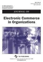 Journal of Electronic Commerce in Organizations, Vol 9 ISS 4