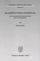 Das politische Denken Arnold Brechts