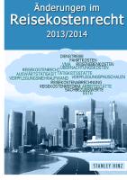 Änderungen im Reisekostenrecht 2013/2014