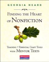 Finding the Heart of Nonfiction