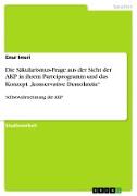 Die Säkularismus-Frage aus der Sicht der AKP in ihrem Parteiprogramm und das Konzept ¿konservative Demokratie¿