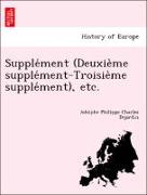 Supple´ment (Deuxie`me supple´ment-Troisie`me supple´ment), etc