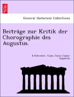 Beitra¨ge zur Kritik der Chorographie des Augustus