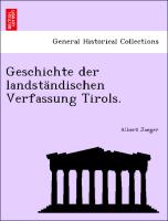 Geschichte der landständischen Verfassung Tirols