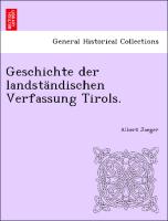 Geschichte der landständischen Verfassung Tirols